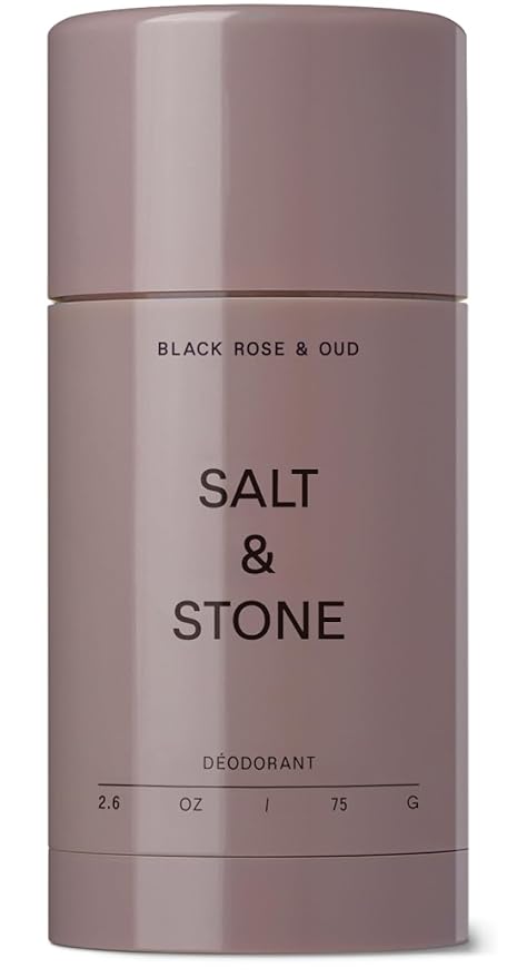 SALT & STONE Deodorant | Extra Strength Natural Deodorant for Women & Men | Aluminum Free with Seaweed Extracts, Shea Butter & Probiotics (Black Rose & Oud - 2.6 fl oz)