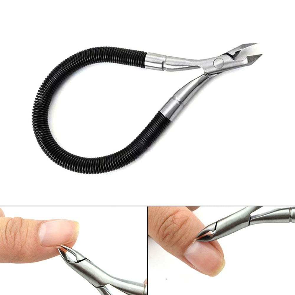xiaoaa Grip & Snip Modern Stainless Steel Cuticle Nipper, Ambidextrous Nail Clipper with Protector, Easy to Remove Dead Skin, Pedicure Manicure Tool