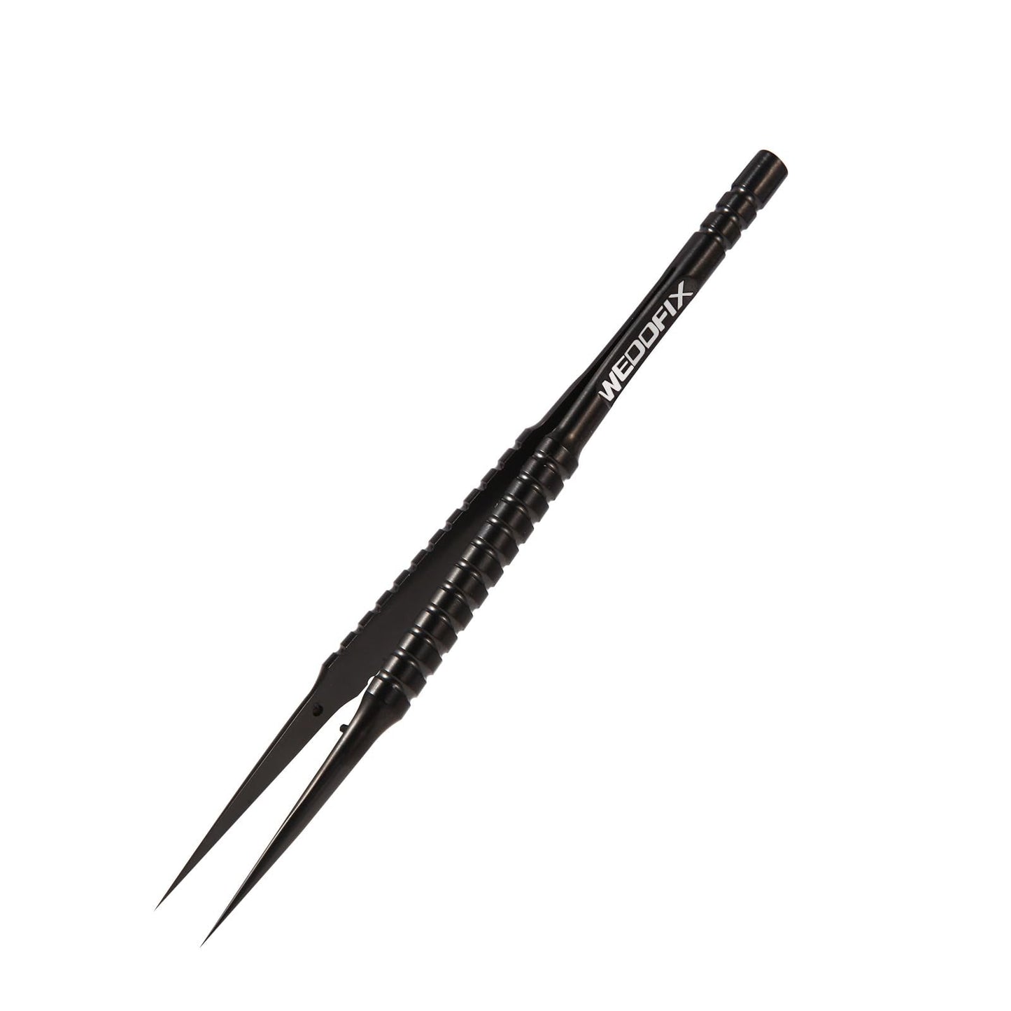 WEDOFIX Ultra Fine Precision Titanium Tweezers with Sharp Tips Non-magnetic Anti-corrosive Black Tweezer for Micro Soldering Work Electronics Jewelry Making