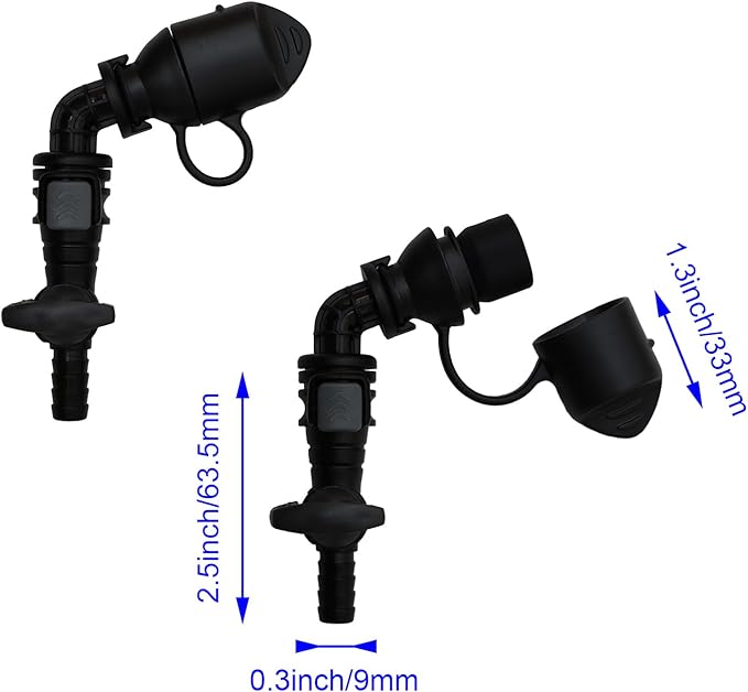Hydration Bladder Bite Valve Replacement Mouthpiece Fit for Any Water Backpack and Most Brands, with Manual Switch Valve