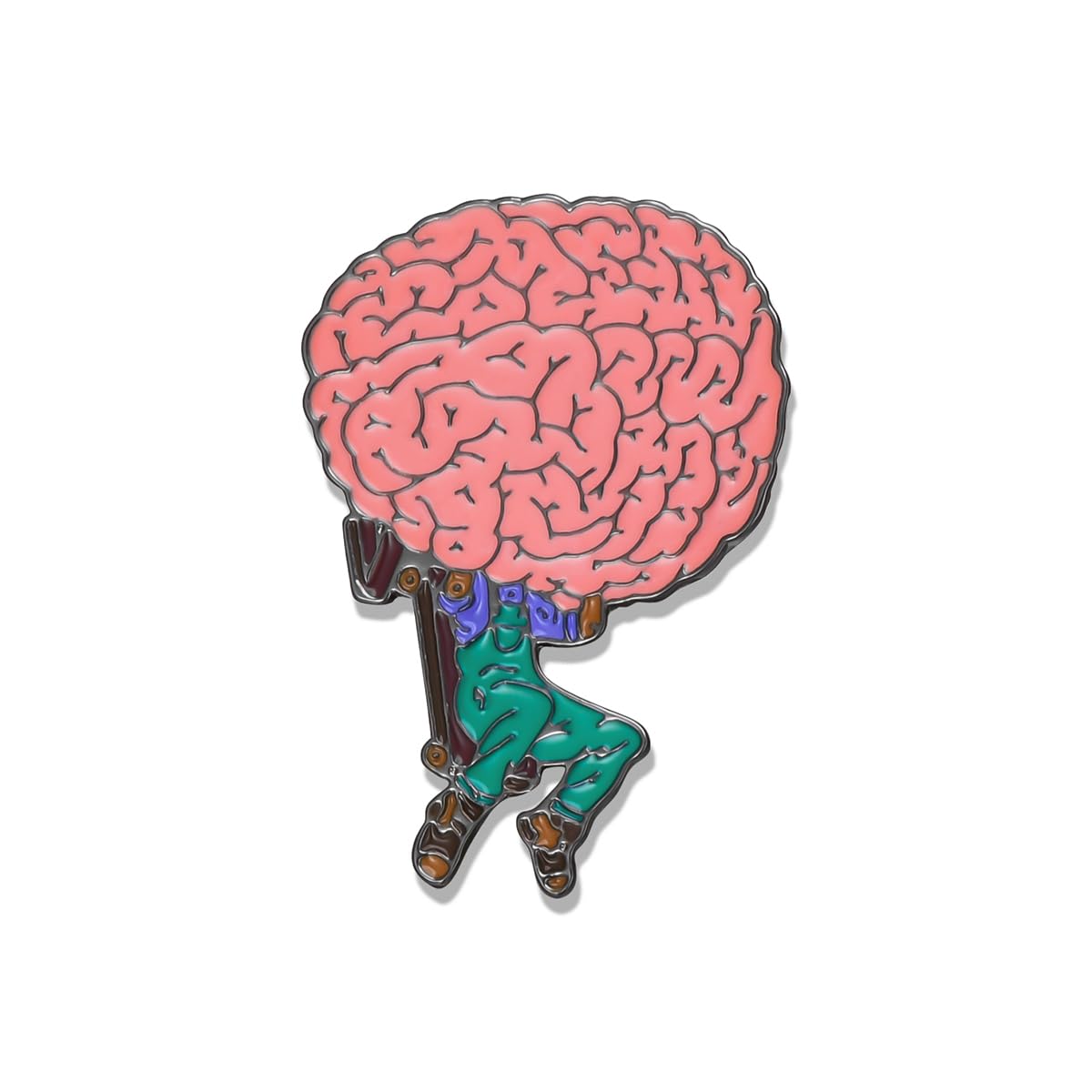 Dr's gift Repair Brain Pin Medical Enamel Pins Brooch Lapel Backpack Hat Badge Jewelry Gifts for Psychologist Psychological Student
