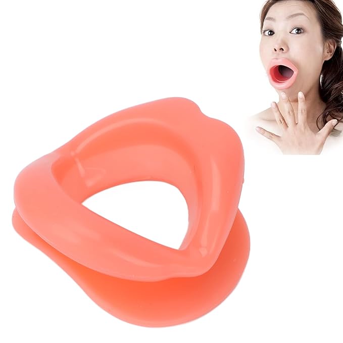 Lip Trainer, Oral Mouth Muscle Massage Tool Silicone Face Slimming Tightening Smile Trainer Lip Exerciser Face Slim Exerciser Muscle Lips Trainer Tightener Face Beauty Tools for