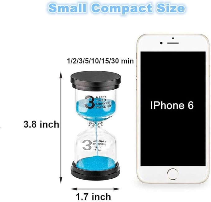 SuLiao Hourglass 4 Minute Sand Timer：Colorful Small Purple Sand Clock 4 Min, Plastic Hour Glass Sandglass for Kids, Games, Classroom, Kitchen, Decor