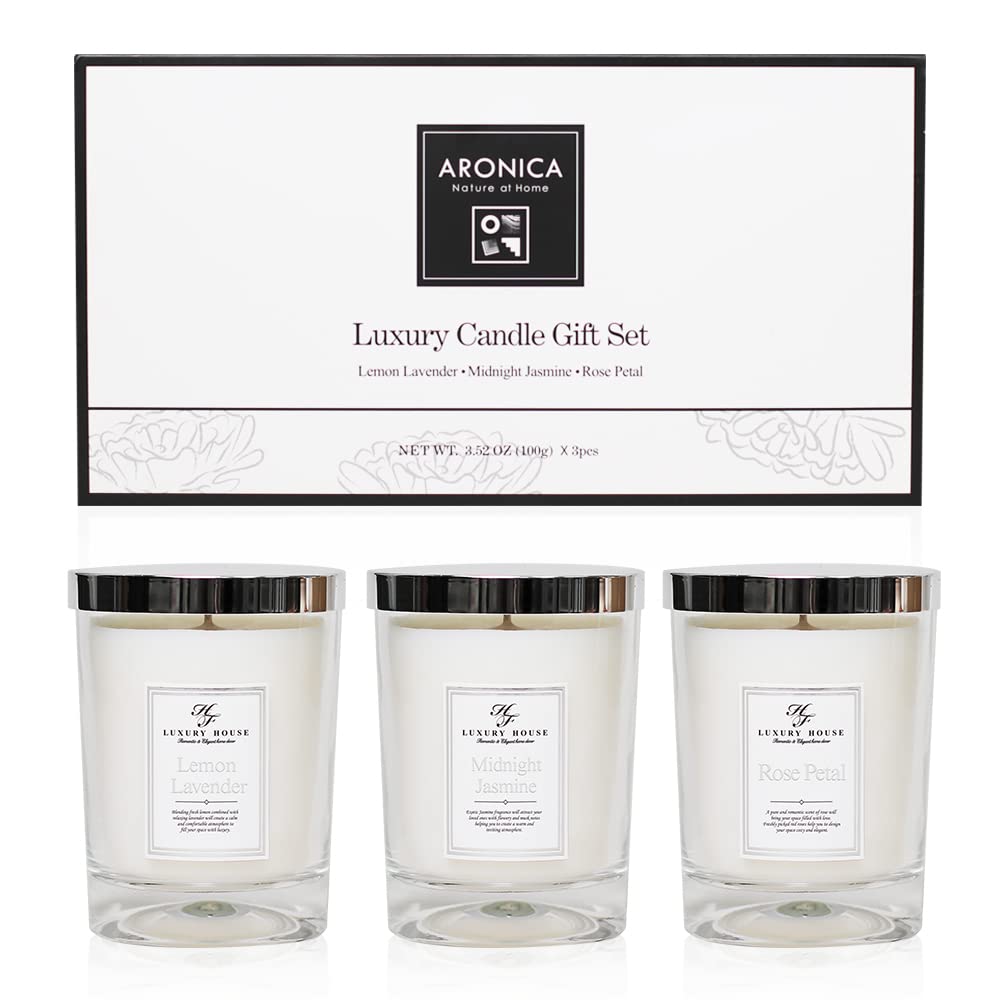 Aronica Secret Santa Gifts for Coworker, Luxury Scripture Candles for Women Sets, Bride Candle Gift Set, Get Well Candle Set