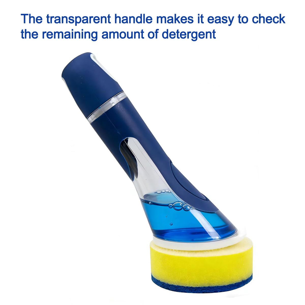 CELOX Dish Sponge with Handle, Dish Sponge with Soap Dispenser for Cleaning Kitchen
