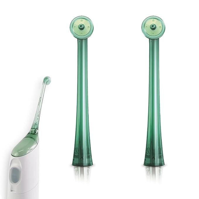 2 Count HX8012 Nozzles Airfloss Replacement Heads Compatible with Philips Sonicare HX8140 HX8211 Flosser Handle