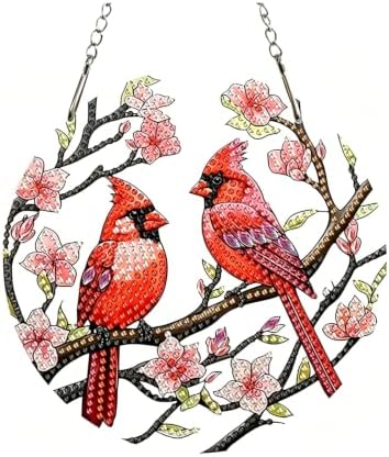 2D Flat Bird Acrylic Window Hanging Ornament Home Wall Decor Suncatcher