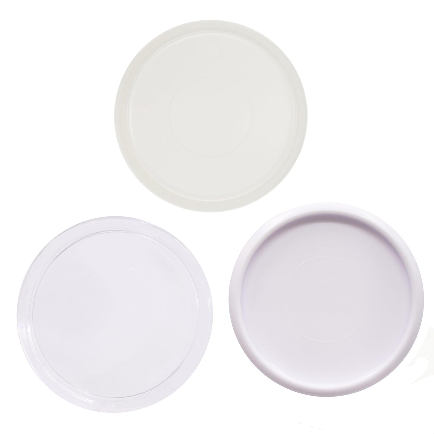 ITSYHPRO 100pcs Discbound Notebook Discs DIY Planner Accessories fits for Tul,Levenger,Arc,Happy Planner,Talia(Super Clear White Clear Mixed,1.1inch/28mm)