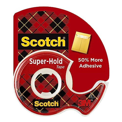 Scotch and Post-it Brand Office Essentials Kit, Business and Teacher Supplies Set with Post-it Super Sticky Notes, Scotch Super Hold Tape, Scotch Magic Tape, Post-it Flags, Sharp Scissors for Office