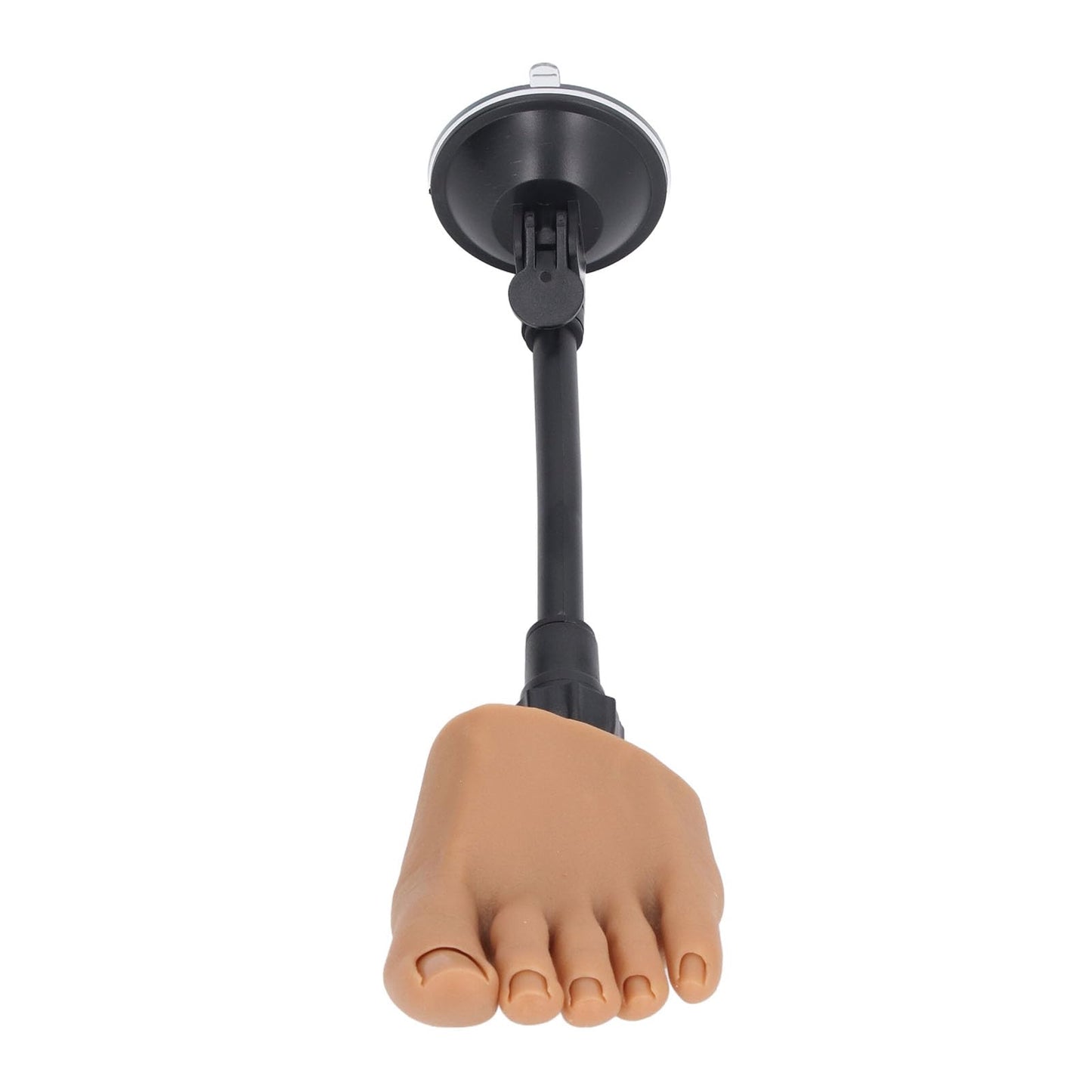 Silicone Nail Practice Trainning Foot with Stand, Flexible Bendable Nails Tip Half Foot Model, Manicure Mannequin Fake Foot Pedicure for Salon Art Training Display (Left Foot)