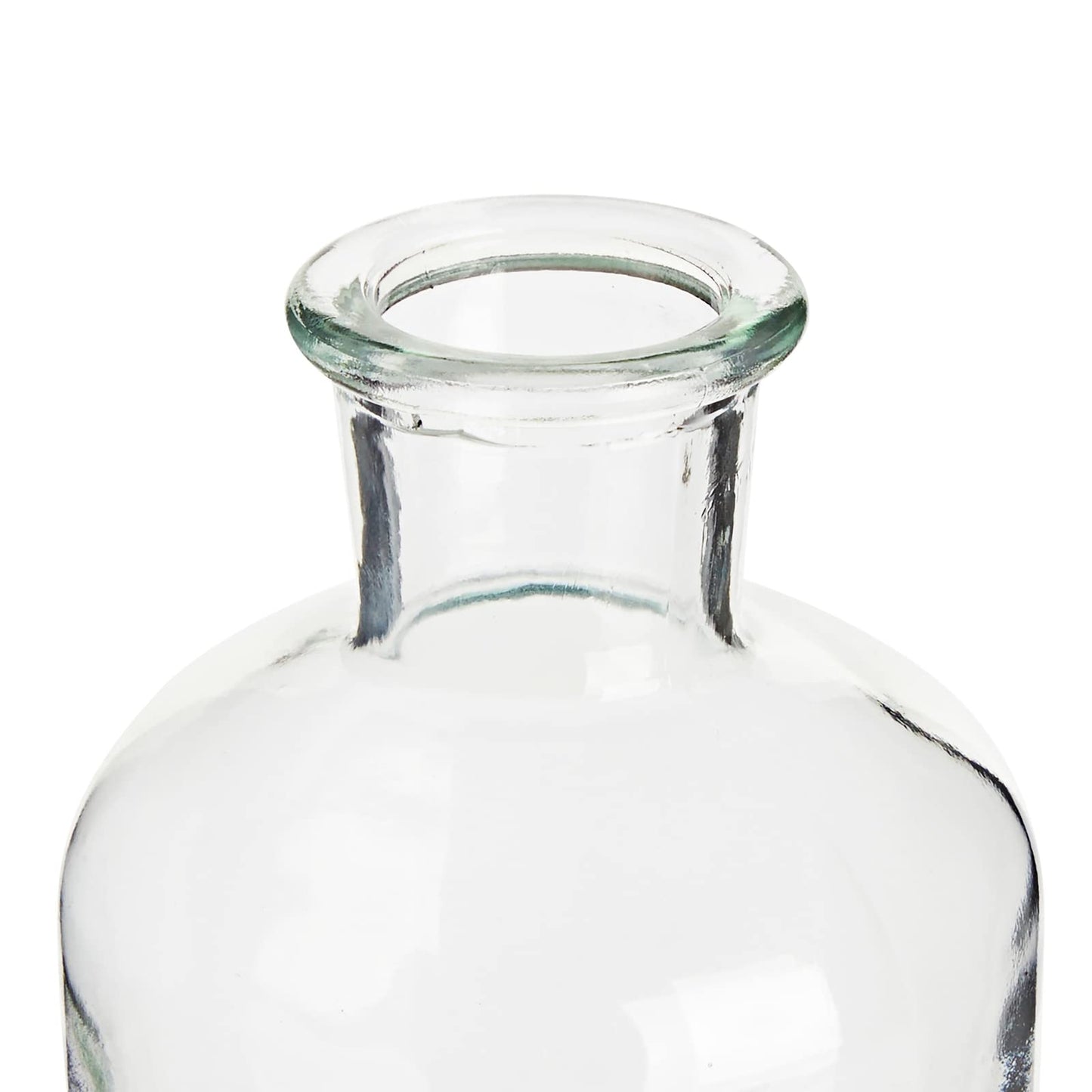 Farmlyn Creek Narrow Jar Vases - 2.8 in x 5 in, 7.5 oz, 6 Pack, Clear Glass - Apothecary-Style Jars & Glass Bottle Vases for Propagation & Mini Decorative Bottles