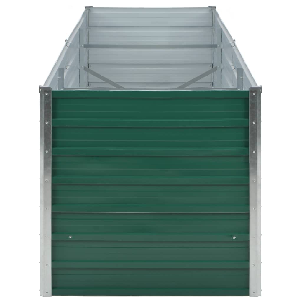 SKM Raised Bed Green Galvanized Steel 94.5x31.5x30.3 in Raised Bed,Green (Weight 30.86KG)