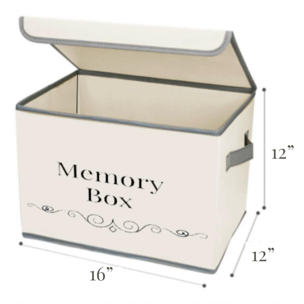 Pear Tree Essentials Memory Storage Box - Baby Keepsakes, Travel memories, Loved Ones Treasured Keepsakes.