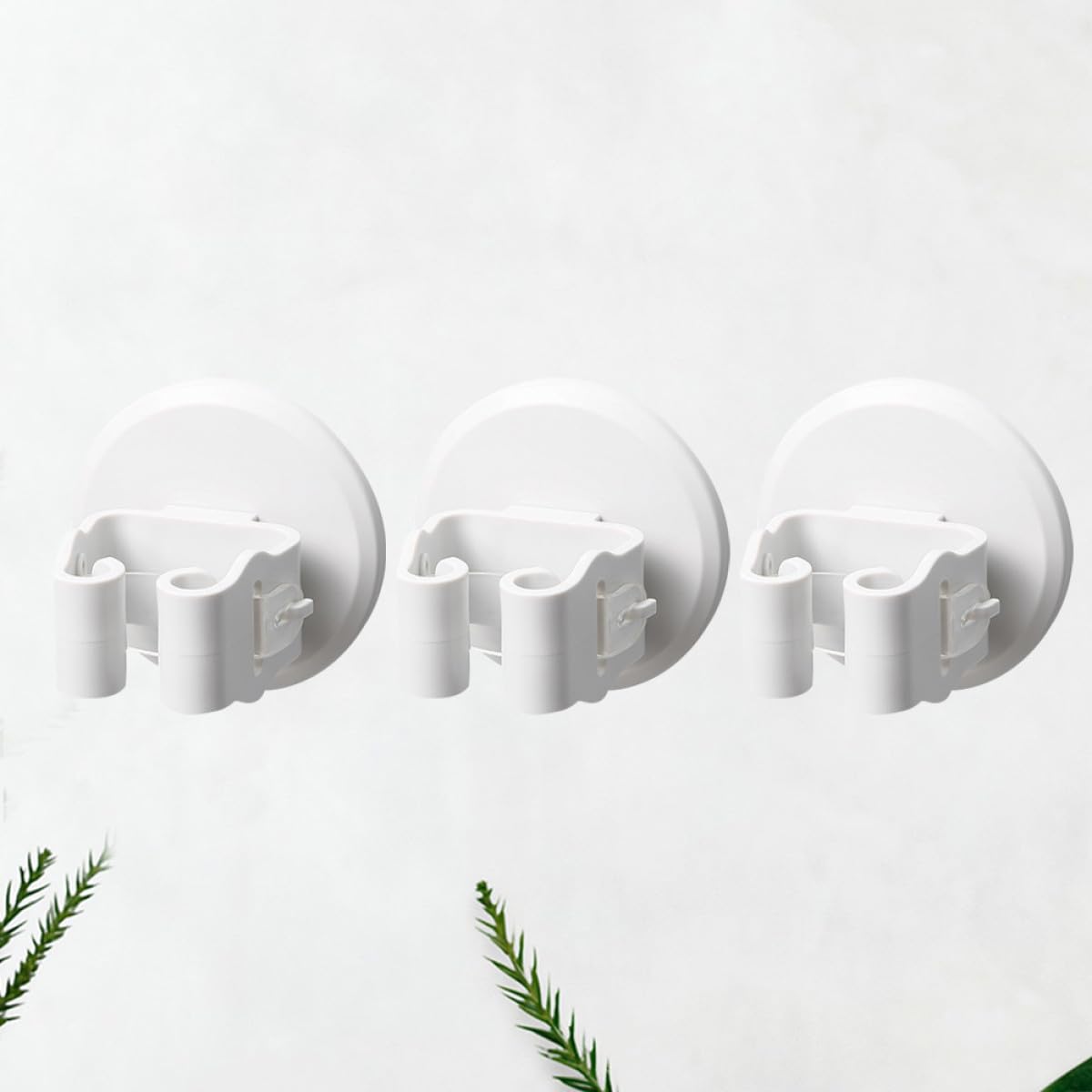 3pcs Suction Cup Mop Broom Holder Wall