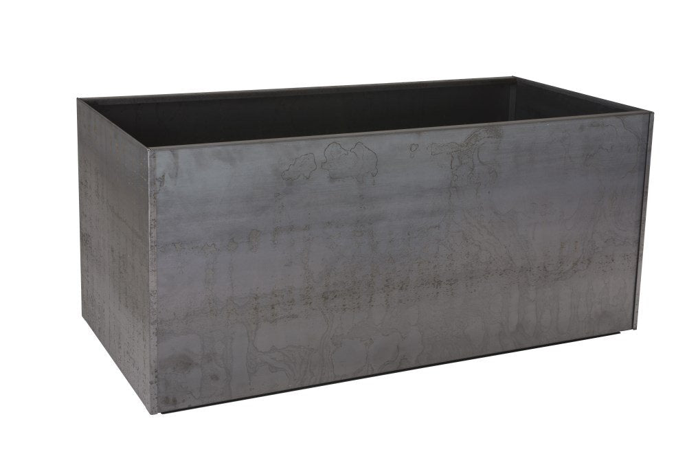 Nice Planter Corten Steel Trough Planter, 16" x 46" x 16"