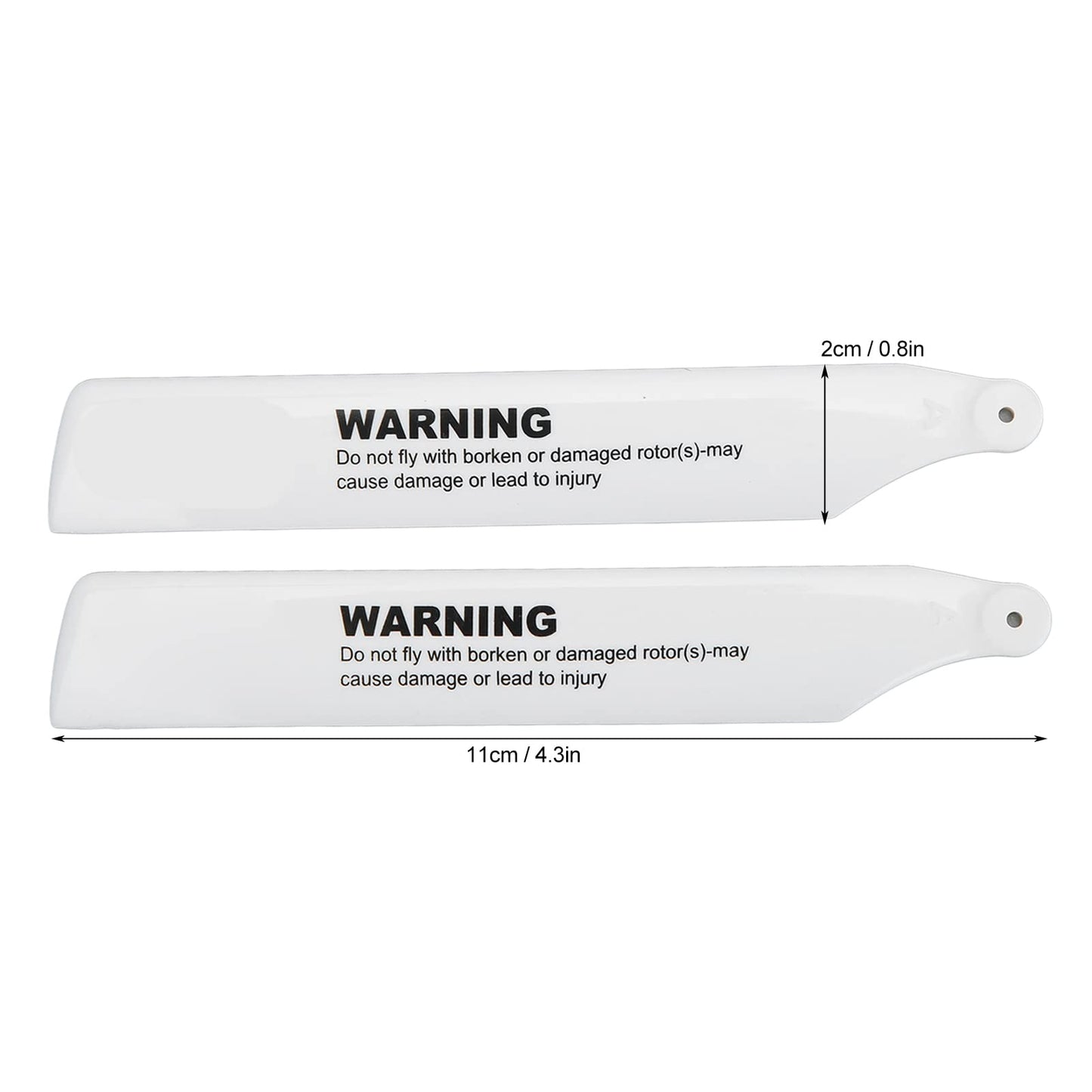 Dilwe RC Helicopter Blades,Lightweight RC Aircraft Propellers Blades Replacement Parts for XK K110 RC Helicopter