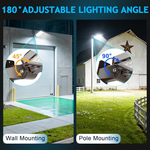 350W LED Parking Lot Light Dusk to Dawn Photocell 5000K Commercial Outdoor Area Light IP65 Waterproof 100-277V 52500LM Wall Mount - size: 350W Wall Mount
