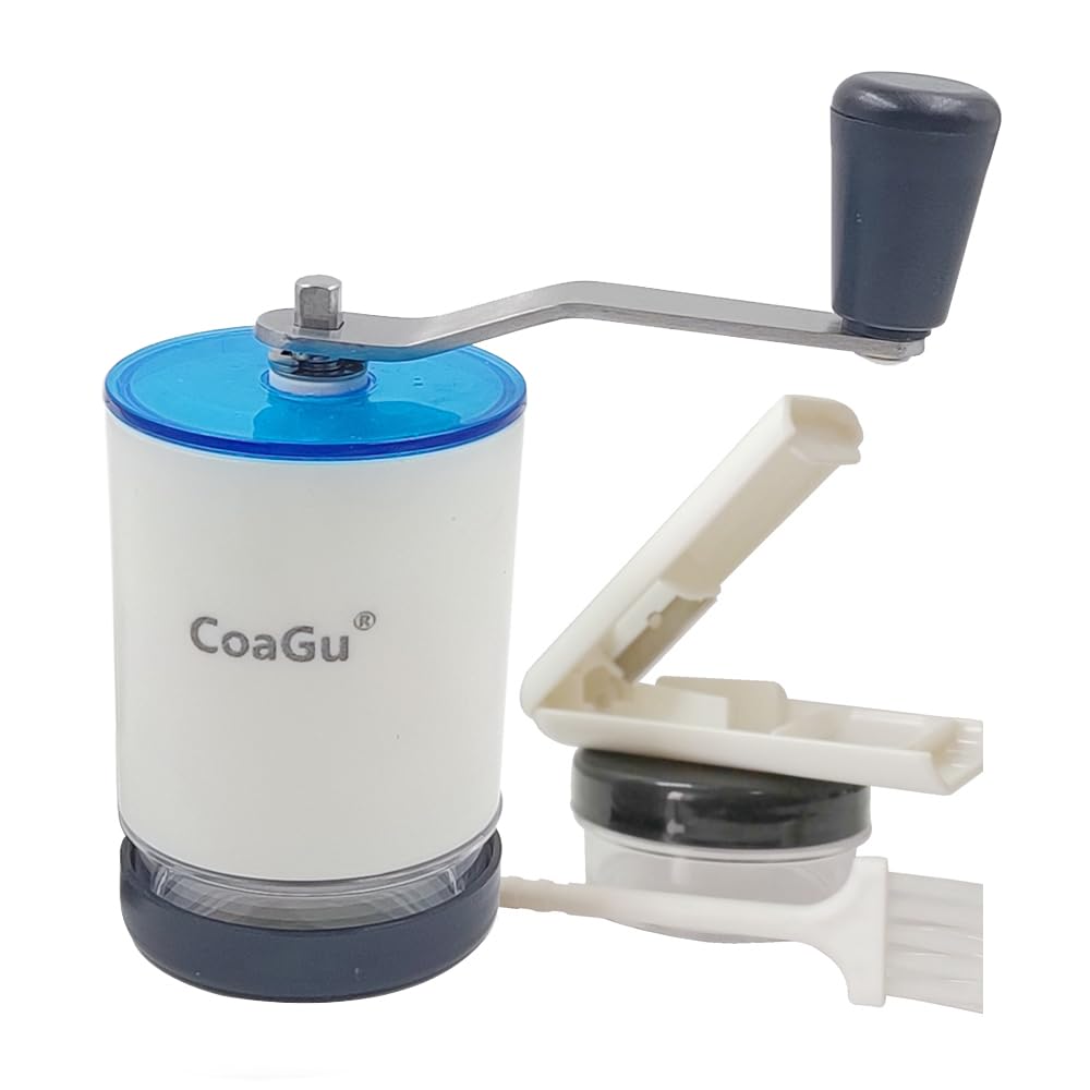 CoaGu Pill Crusher and Pulverizer - 2 Pack Pill Boxes and Cutter - Labor-Saving Grinder for Efficiently Crushing Multiple Tablets into Fine Powder
