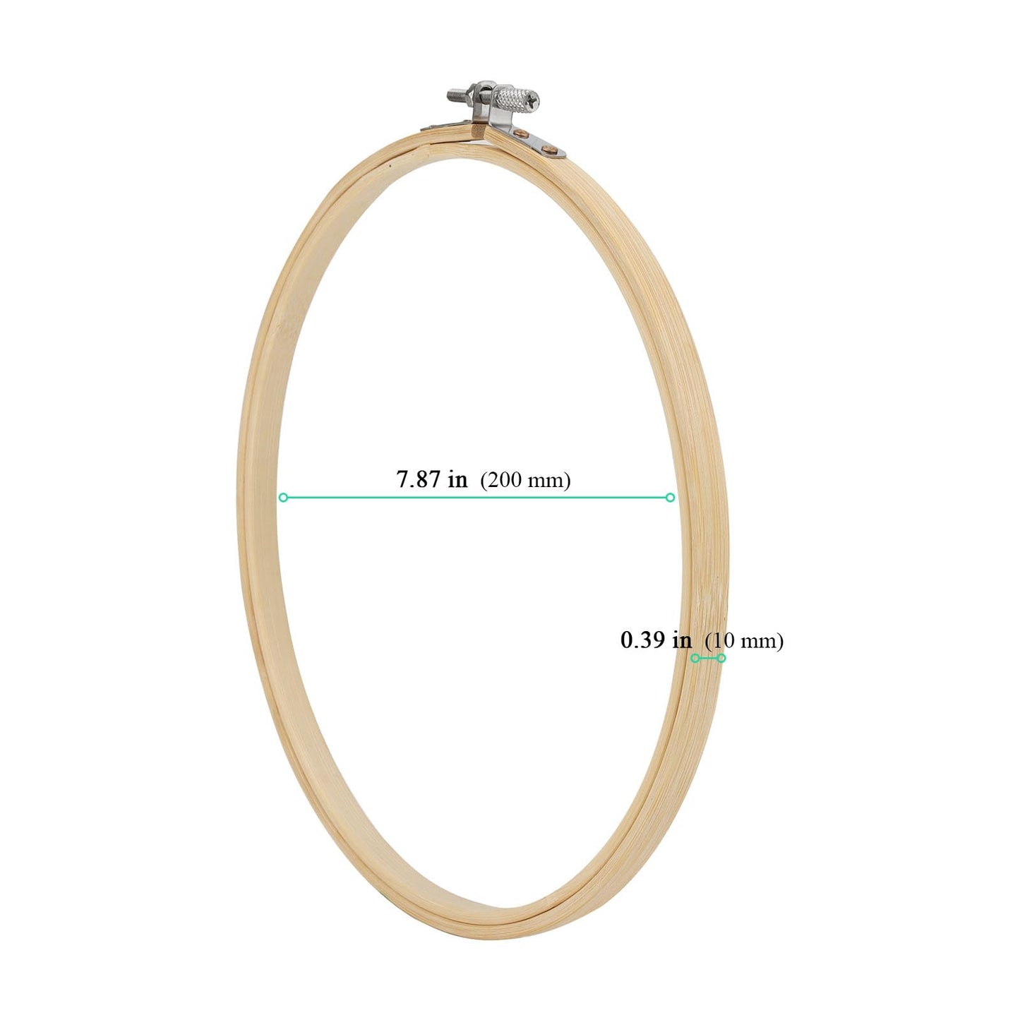 SENJEOK 20 PCS 8 Inch Bamboo Embroidery Hoop, 20cm Cross Stitch Circle Ring for Craft Sewing, DIY Project, Decoration