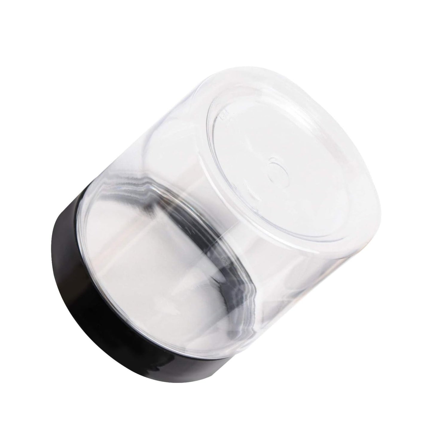 YUENPUN 35 Pack 12oz Clear PET Plastic Jars with Lids, Wide Mouth Containers for Crafts, Slime, Beads, Button Storage Organization