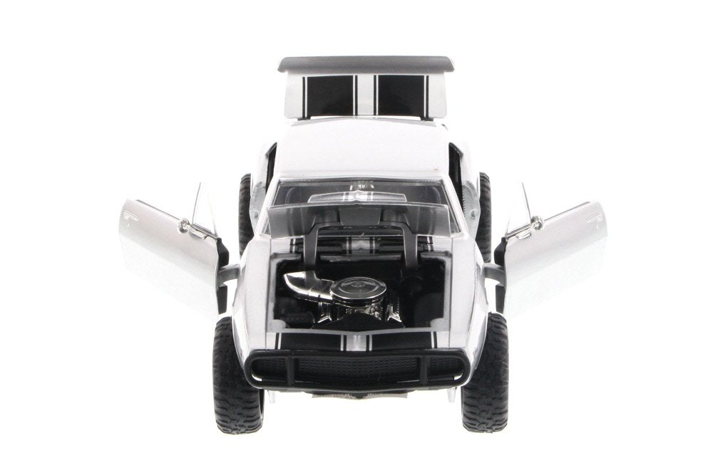 Jada Fast & Furious Roman's Chevy Camaro Off Road, Silver Toys 97169-1/24 Scale Diecast Model Toy Car, but NO Box