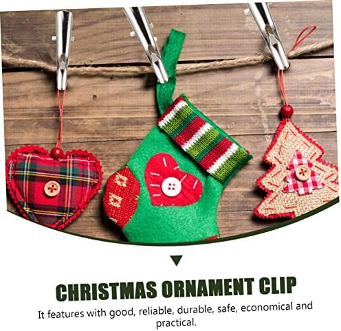 Cabilock 200pcs Garden Decoration Clips Multifunctional Clamps for Xmas Tree Ornaments Home Decor and Floral Arrangements Easy to Install and for Holiday Use