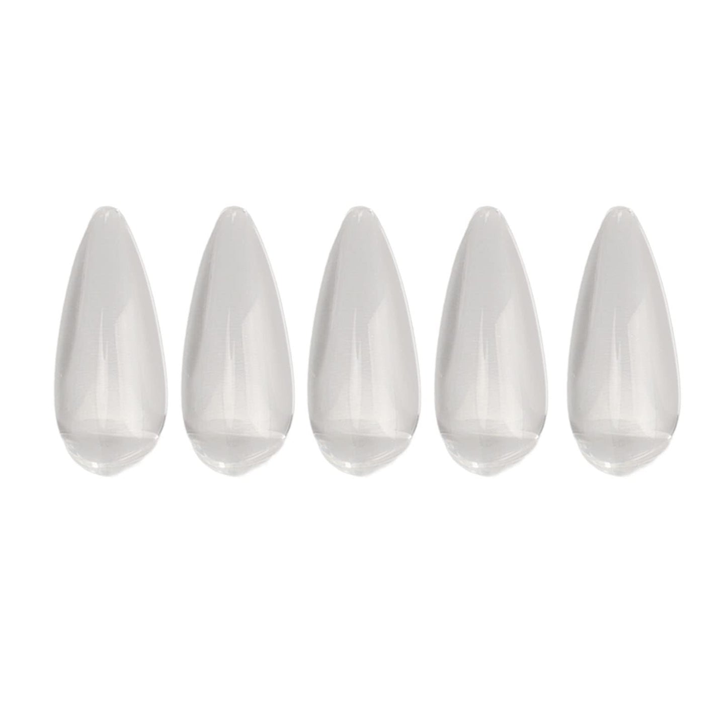Transparent Glass Nail Polish Color Card,50Pcs Nail Gel Polish Display Tips Nail Practice Card DIY Manicure Tool Accessories Pointed Almond Shape