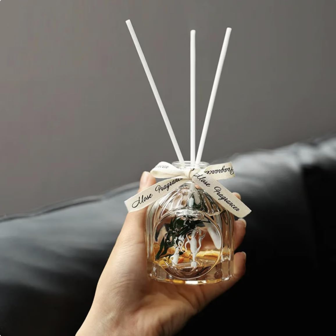 Candles Gift Set. Scented Candle and Aroma Reed Diffuser Set. Aromatherapy. Candles for Valentines Day, Housewarming, Birthday, Women and Men. Present for Mom, Dad. Lavender Candle (Lavender)
