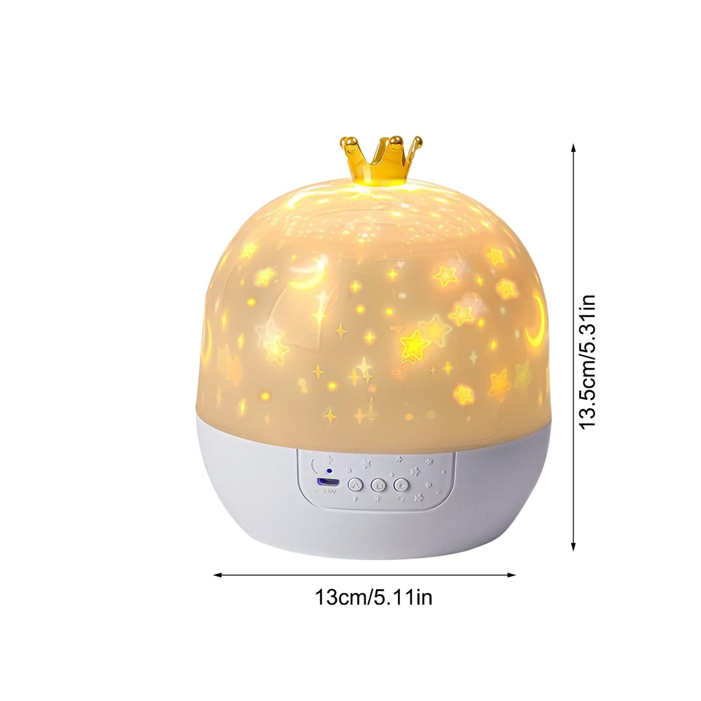 Kids Night Light Projector – USB ABS, 360 Rotation Lamp, Ceiling Projection Display, Sleep Ambience Creation | Perfect for Nursery Bedtime Sleep, Room Comfort, Calm Evening Routine, Gentle
