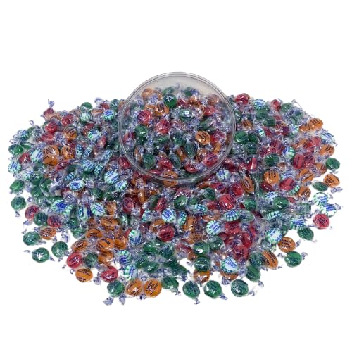 Holiday Sugar Free Assortment Hostess Deluxe Fruit Mix Hard Candies -1lb Bag Individually Wrapped Keto And Diabetic Friendly Gourmet Nostalgic Flavored Hard Candy Discs (16oz)
