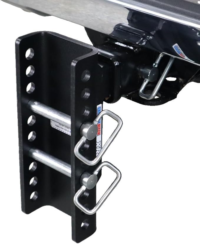 Shocker XR Adjustable Drop Hitch, Fits 2-1/2"Hitch Has 2" Ball 0-9" Drop