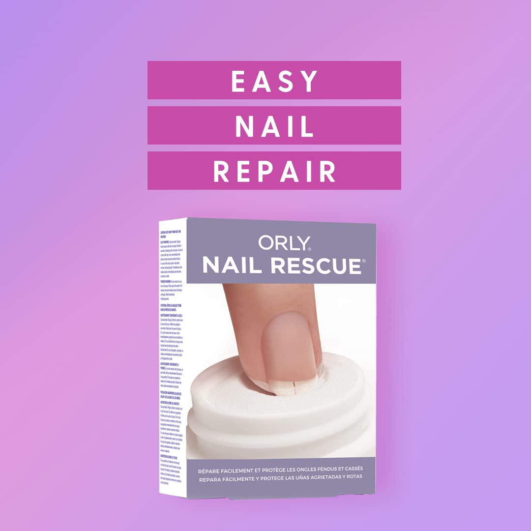 ORLY Nail Rescue Kit | Repairs Cracked, Broken Nails |Compact Kit Containing Brush-on Nail Glue, Nail Repair Powder, Nail Buffer for Flawless Nails | Restores Nail’s Natural Shine