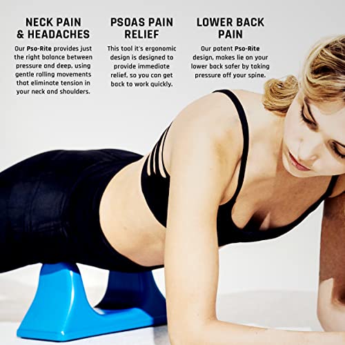 PSO-RITE Psoas Muscle Release Tool – Made in USA, Patented Deep Tissue Massage Device for Your Back, Hip Flexor & Trigger Point Relief, Night Black