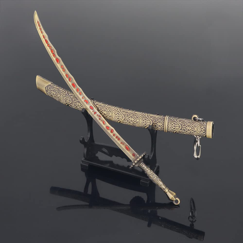 Chewmeter Elden Ring Kanata Greatsword Straight Sword Action Figure Game Collection Desk Decoration Party Supplies Gift (Meteoric Ore Blade)
