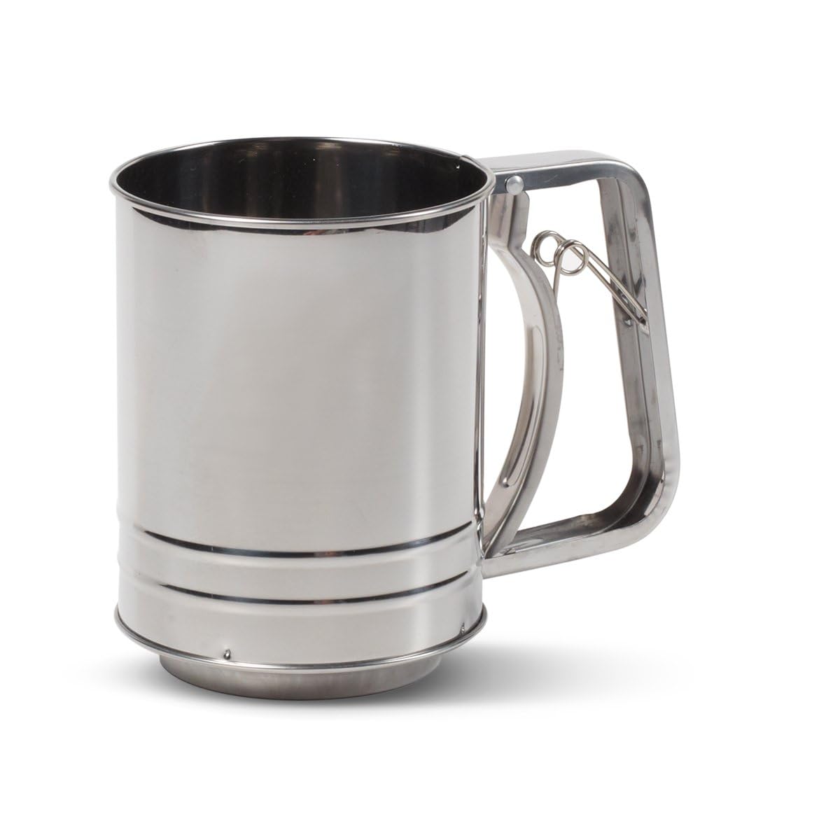 Farberware Stainless Steel Flour Sifter (3-Cup) - Classic Lightweight Handheld Baking Sieve for Flour, Confectioners Sugar, Dry Ingredients - Ideal for Cakes, Cookies, Pastries