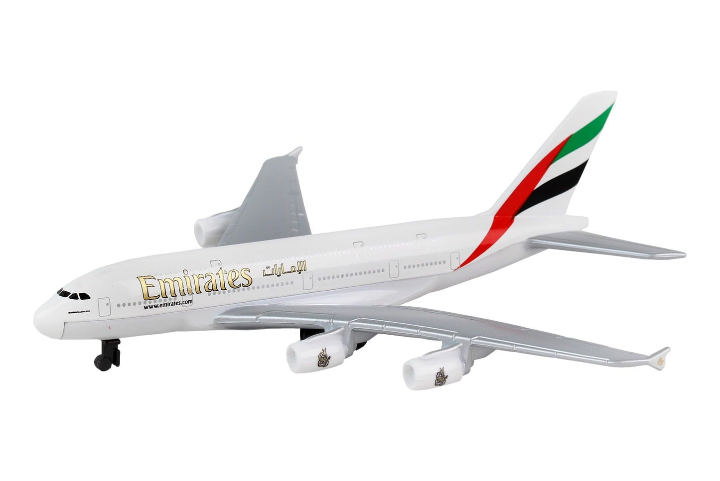 Daron Toy Airplane RT9904 – Emirates A380 – Die-Cast Metal Model Airplane Toy with Plastic Parts for Kids Ages 3+