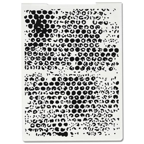 Threetols Dot Embossing Folder, Bubble Background Embossing Folder for Card Making, Rain DIY Plastic Scrapbooking Photo Album Card Paper DIY Craft Template Mold - color: DOT
