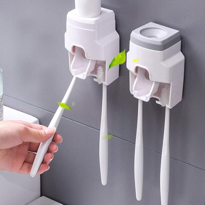 Toothpaste Dispenser Squeezer Pump Wall Mounted Storage Holder Hand Bathroom Accessories for Washroom