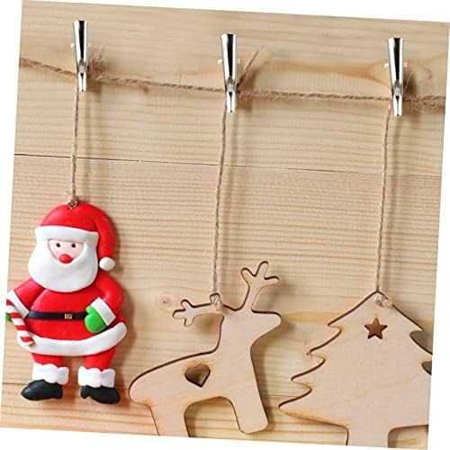 Cabilock 500pcs Christmas Decoration Clips Miniature Xmas Clamps for Decor Multi-Purpose Fixing Pegs for Wreaths Ornaments for Holiday Decorations