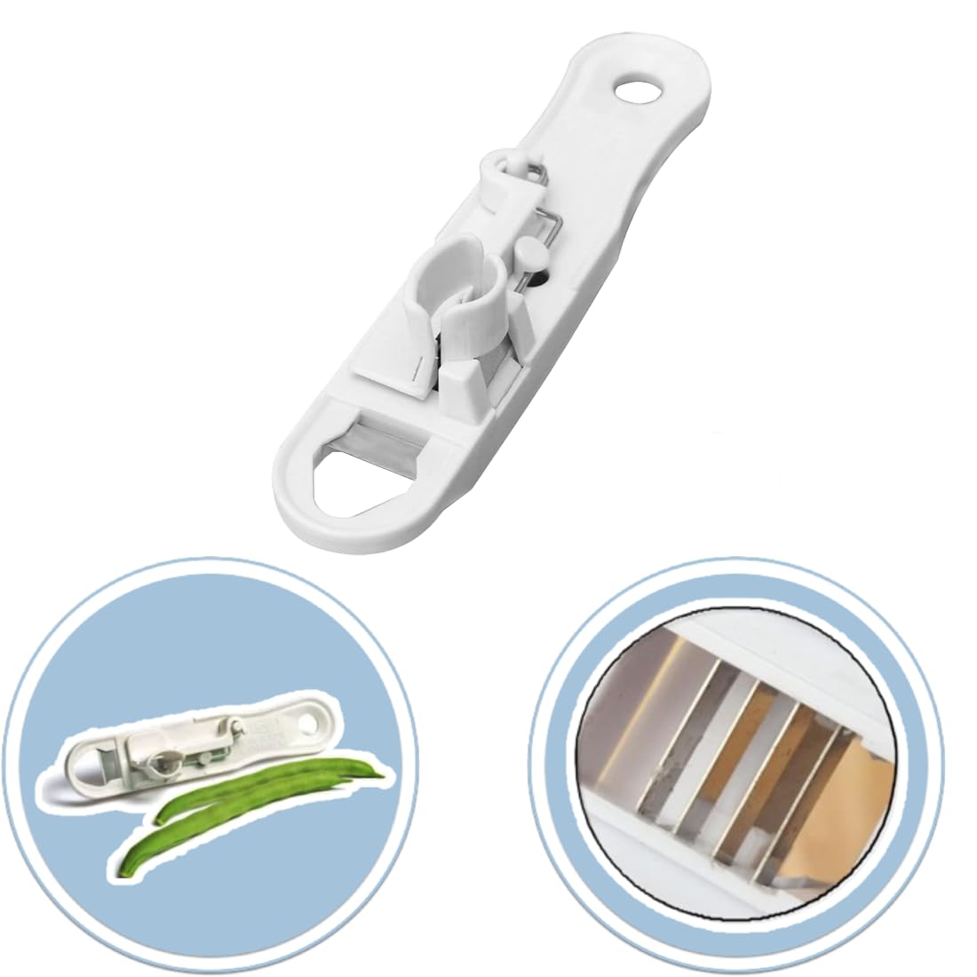 French Bean Peeler Green French Bean Slicer String Vegetable Cleaner Green Haricot Vert Remover Cutter String Peeler Cutter Vegetable Slicer