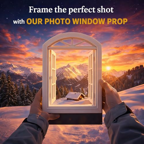 2026 New Creative Window Props, Portable Creative Window Frame Photography Props, Travel Photos Viewfinder, Fresh Perspective for Journey, Party, Landscape, Unique Record Capture Stunning Photo (1PCS)
