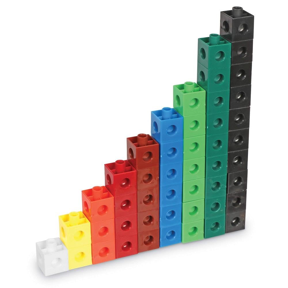 Learning Resources Snap Cubes Set of 1,000 - Math Manipulatives for Elementary School, Kindergarten Learning & Education Toys, Math Cubes, Counting Blocks for Classroom Centers and Homeschool