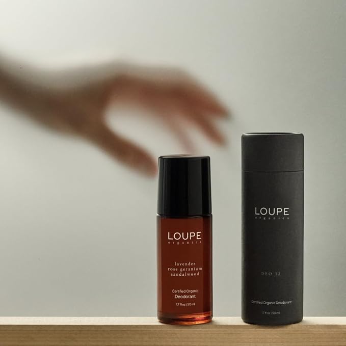 LOUPE | Upgraded Formula | Certified Organic Deodorant Roll-on | 100% Natural & Plant-Based, Unisex, Sensitive Skin | Scented with Organic Essential Oils | Neroli, Ylang Ylang, Vanilla