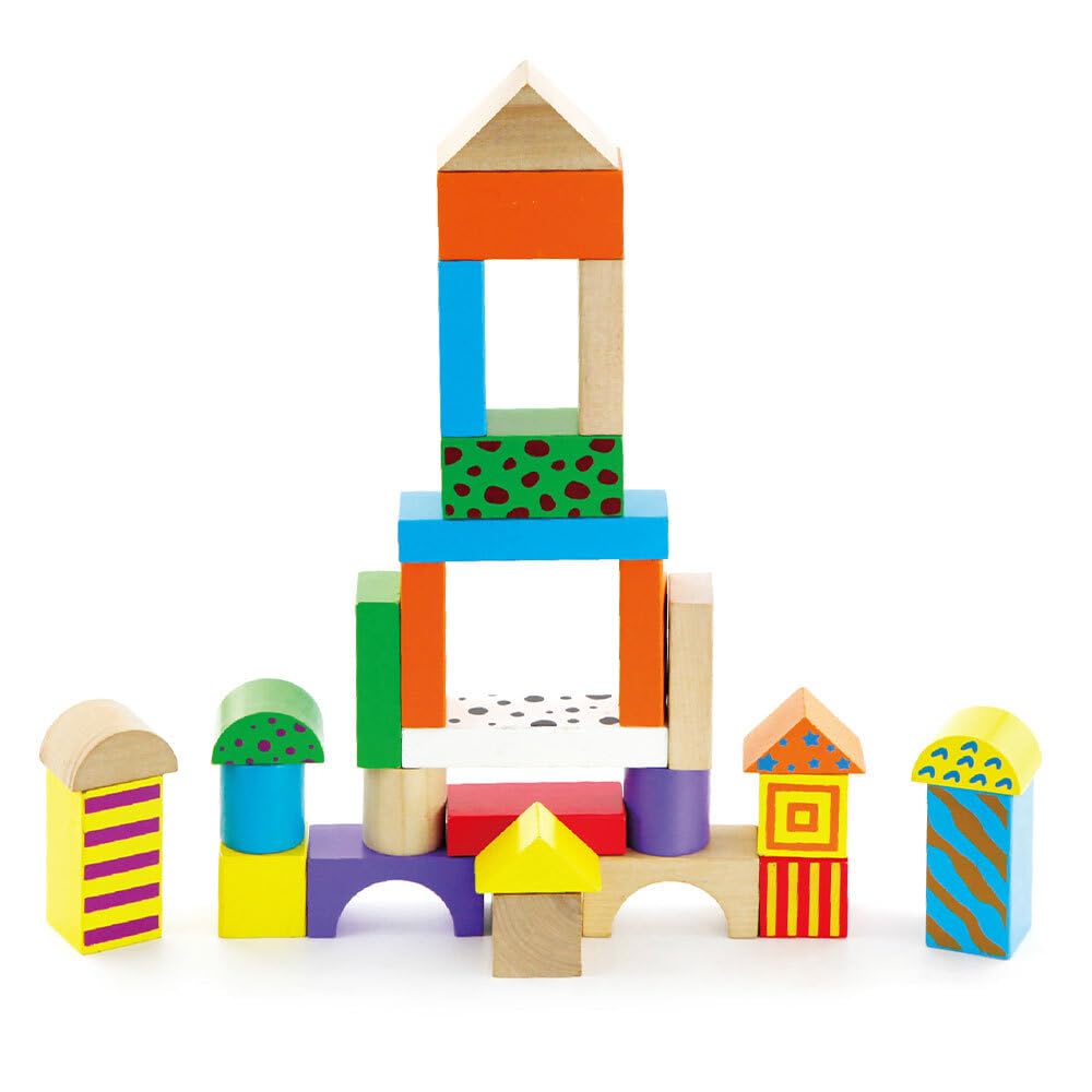 The Original Toy Company 50 Wooden Blocks Tub