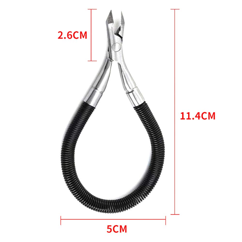 xiaoaa Grip & Snip Modern Stainless Steel Cuticle Nipper, Ambidextrous Nail Clipper with Protector, Easy to Remove Dead Skin, Pedicure Manicure Tool