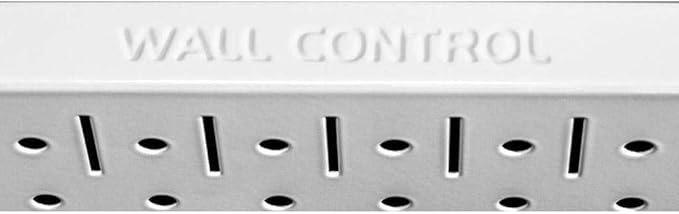 Wall Control 30-WRK-400WB Standard Workbench Metal Pegboard Tool Organizer,White/Black