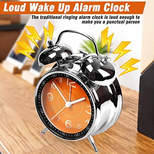 AYRELY?? Super Loud Alarm Clock for Heavy Sleepers Adults, Metal 4.5 Inches
