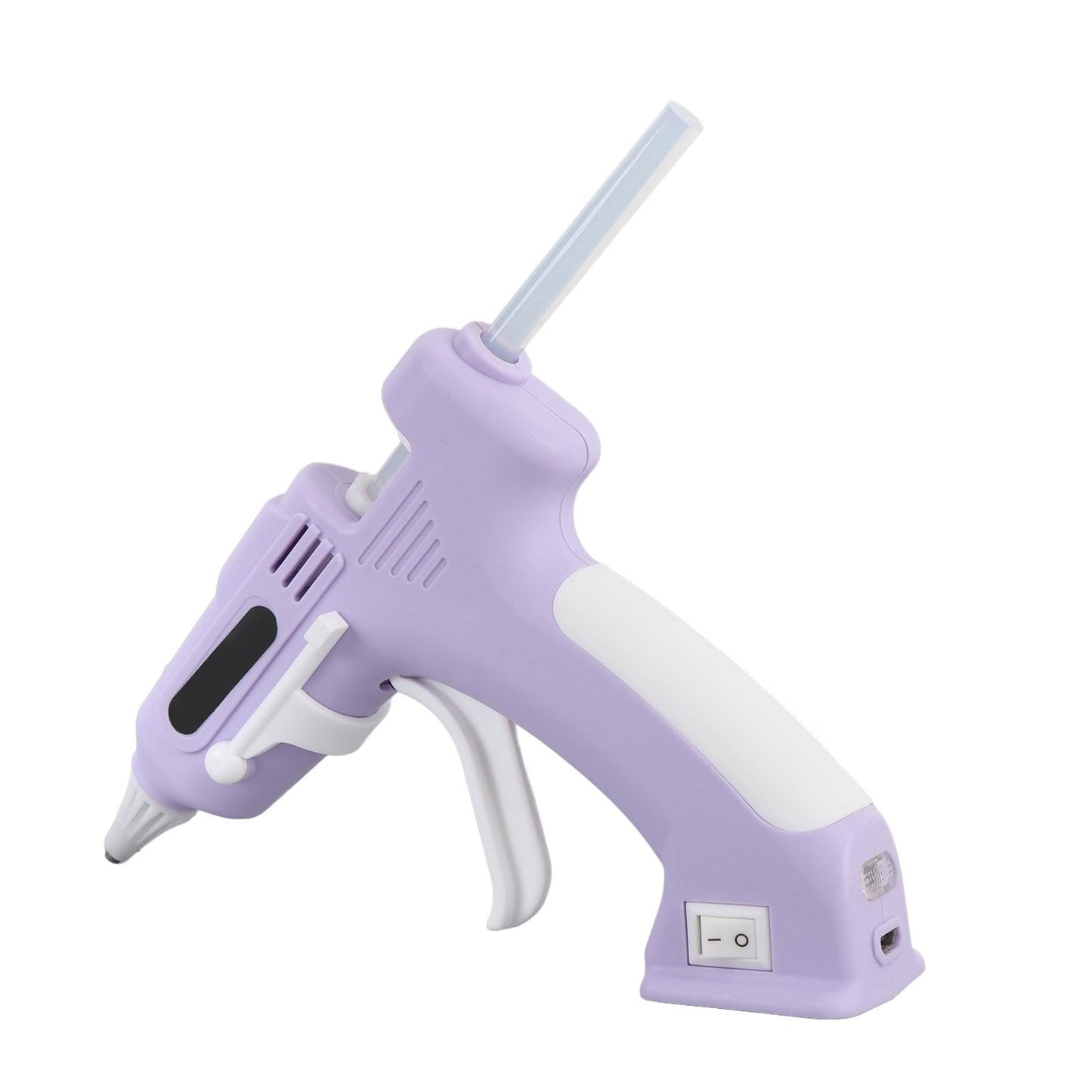 Cordless Glue Gun, Mini Glue Gun, with 10 Glue Sticks, Cordless Hot Melt Glue Tool, Rechargeable Hot Glue Gun Kit, for DIY Gift Craft Decor (Violet)