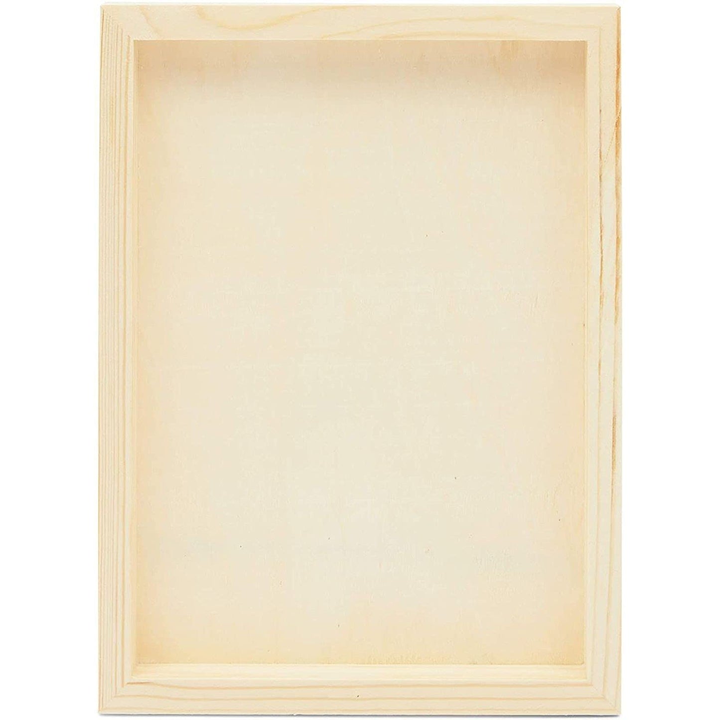 Bright Creations Unfinished Wood Frames for Canvas Paintings - 9 x 12 & 11 x 14 in, 6 Pack, Brown, Traditional - Multi Pack Wood Art Boards for Panel Painting & Wall Decor