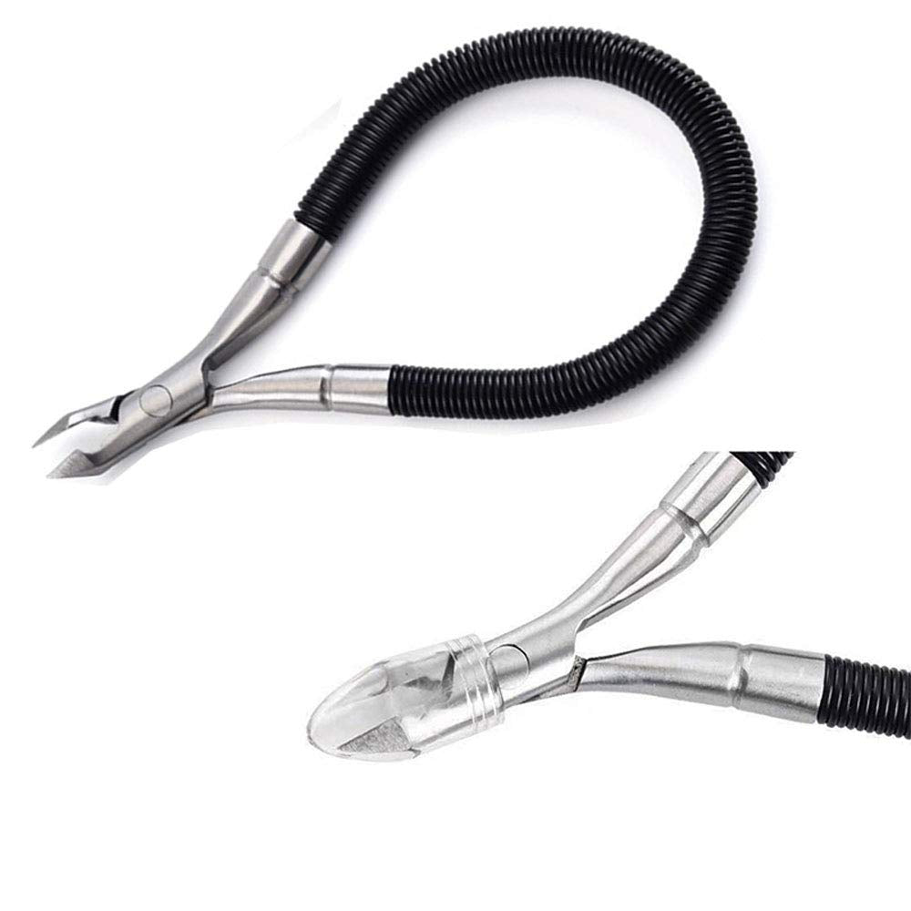xiaoaa Grip & Snip Modern Stainless Steel Cuticle Nipper, Ambidextrous Nail Clipper with Protector, Easy to Remove Dead Skin, Pedicure Manicure Tool